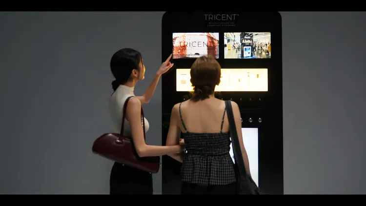 TRICENT香氛互動體驗機。品牌提供