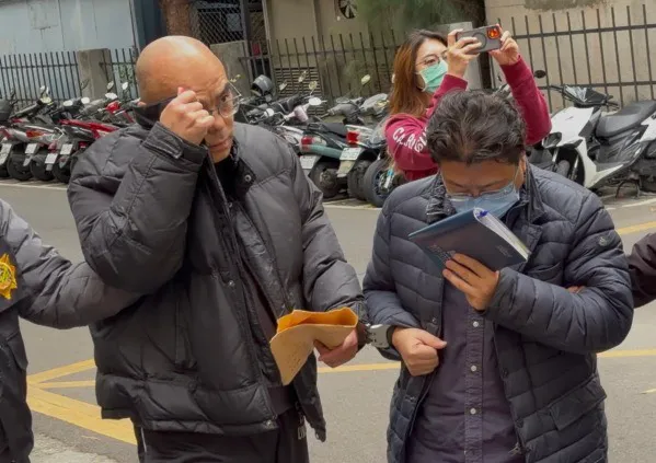 金華苑公司負責人詹軒文（左)、旺紅公司負責人莊金鵬（右)。