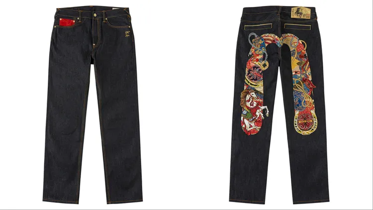 EVISU馬年牛仔褲，2萬6500元。品牌提供