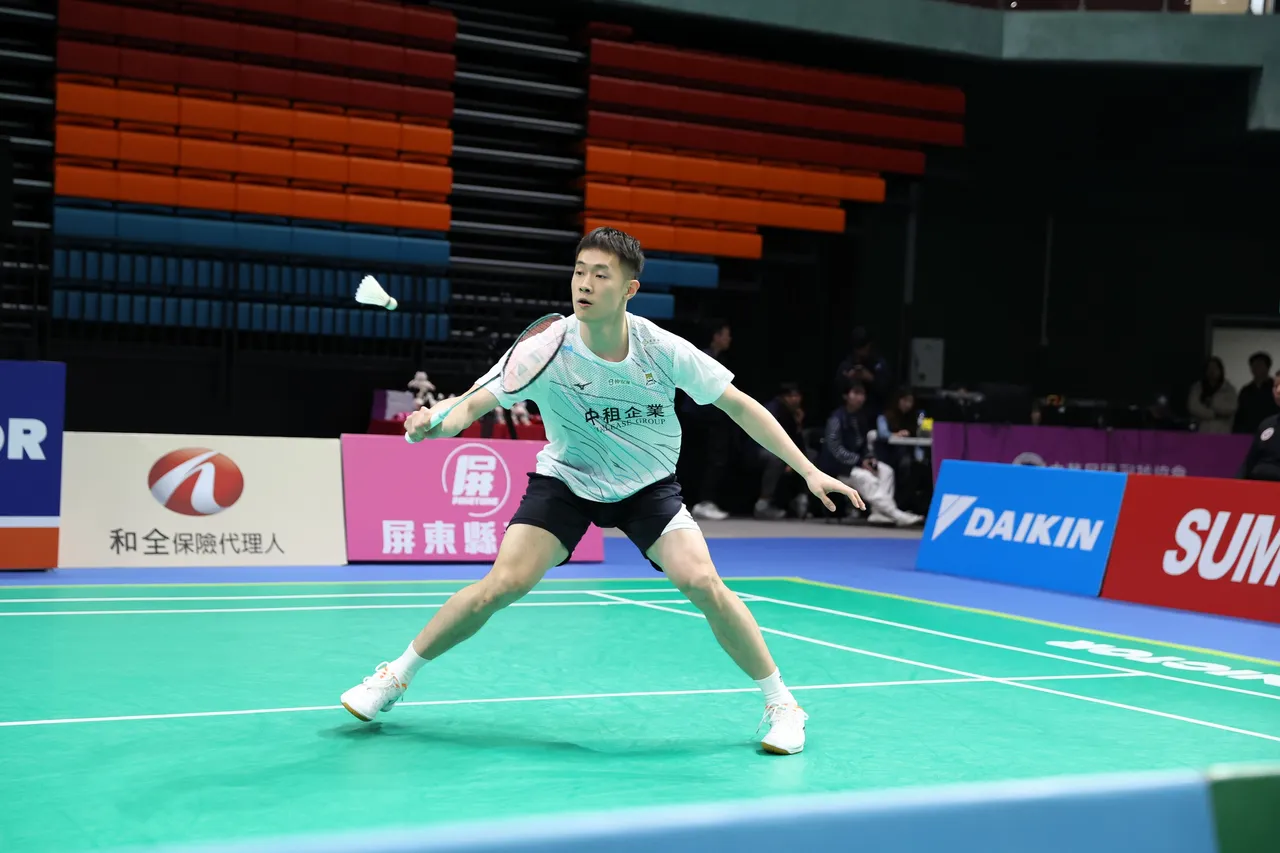 戚又仁則是大爆發，生涯首度擊敗丹麥名將安東森。羽協提供