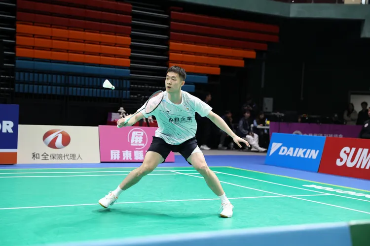 戚又仁則是大爆發，生涯首度擊敗丹麥名將安東森。羽協提供