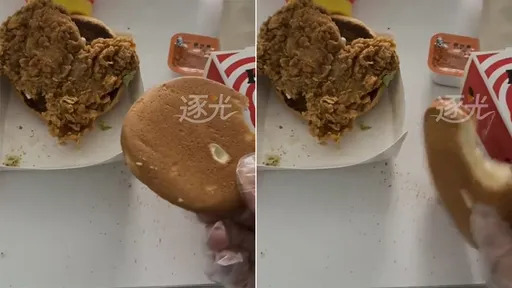 肯德基漢堡「麵包敲桌叩叩響」　她傻眼：給我一塊磚頭幹嘛