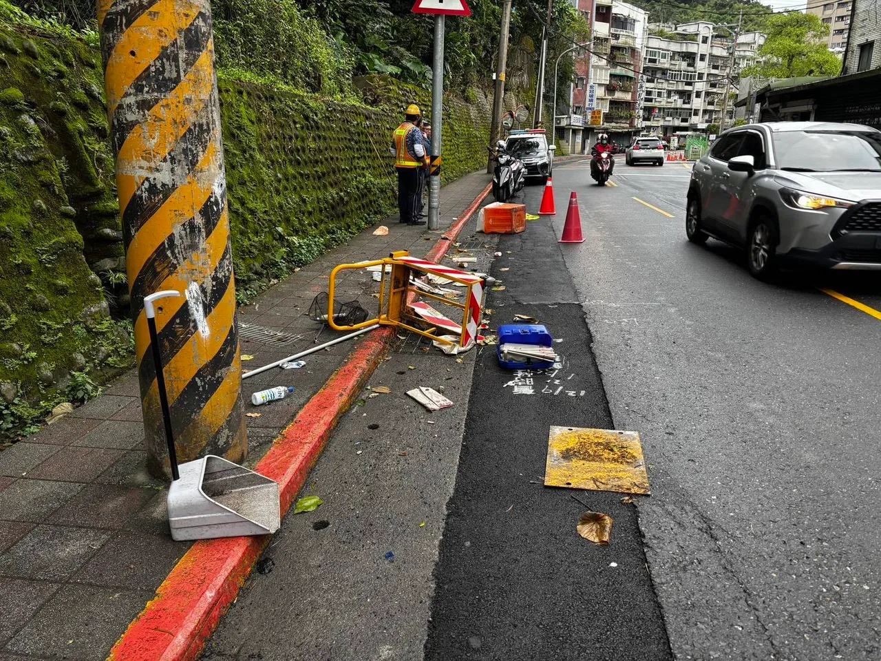 事故现场。翻摄画面