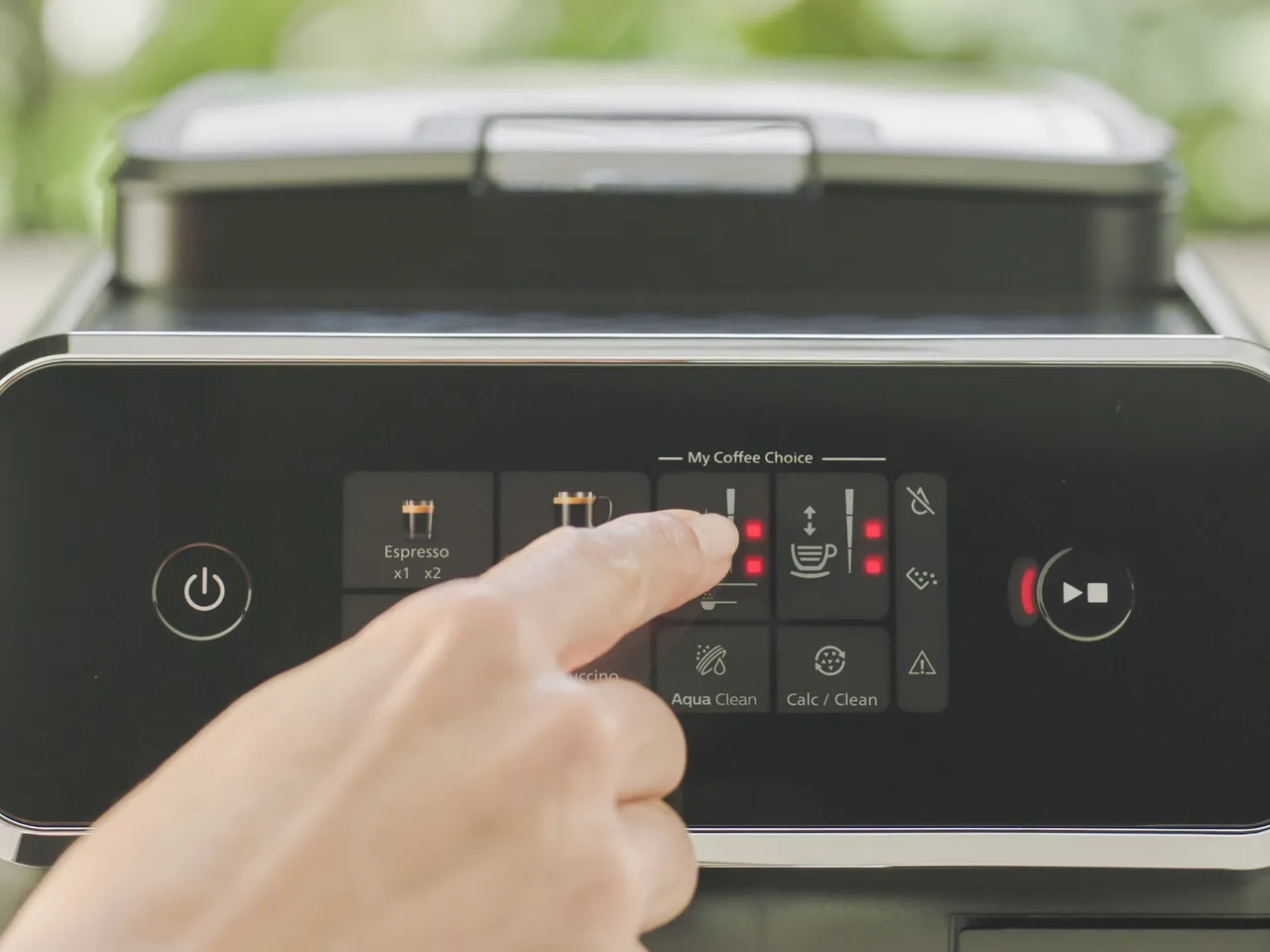 透過「我的咖啡選擇」客製化調整香氣濃度和份量，三種不同設定隨心選擇！