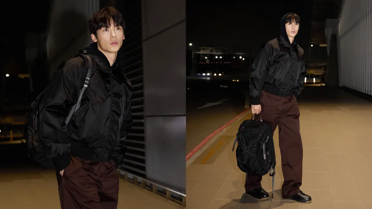 許光漢飛往米蘭，將出席PRADA 2026秋冬男裝秀。品牌提供
