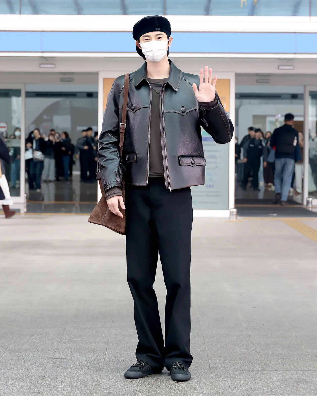 韓國男神邊佑錫也出發米蘭。品牌提供