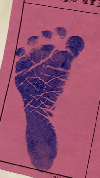 二寶腳丫照。龍大謝提供