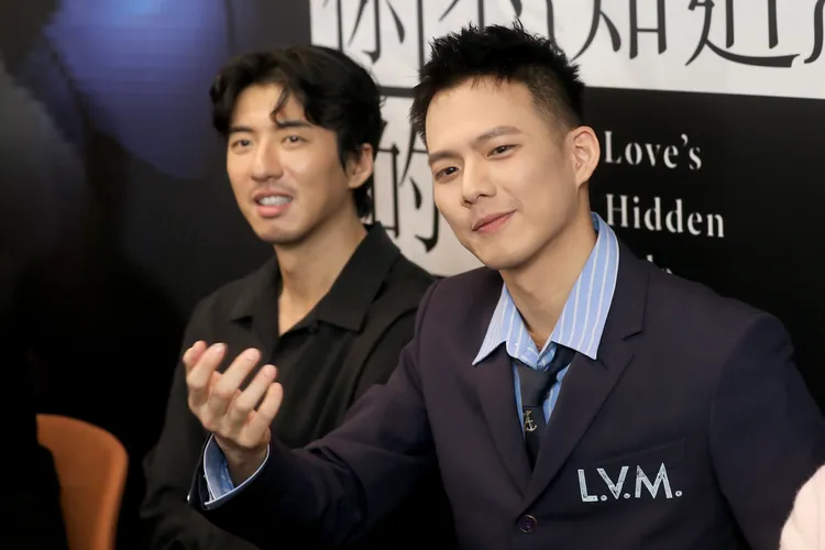 吳念軒（右）分享和林佳辰的互動。攝影中心攝