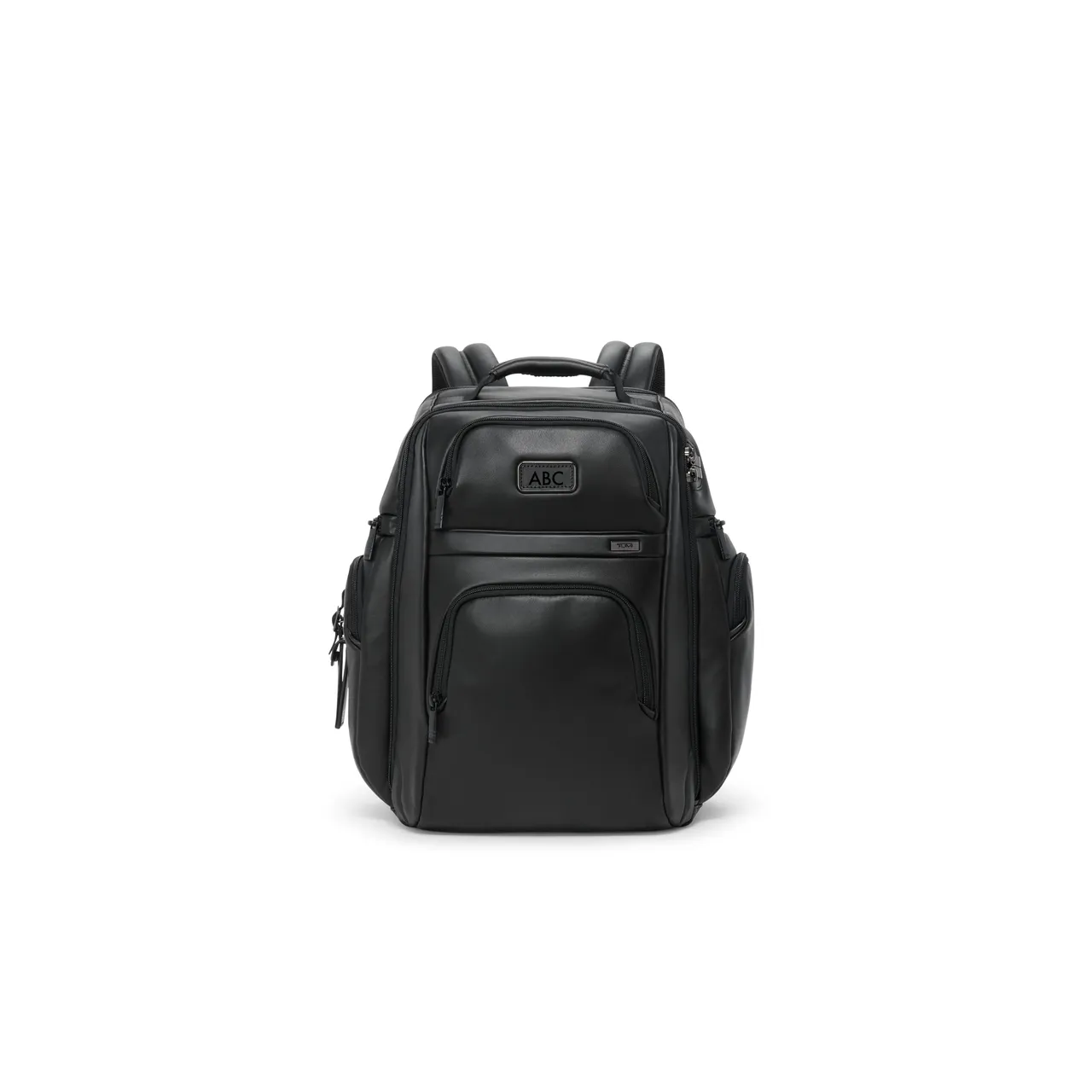 TUMI ALPHA系列Brief Pack皮革後背包，3萬2800元。品牌提供