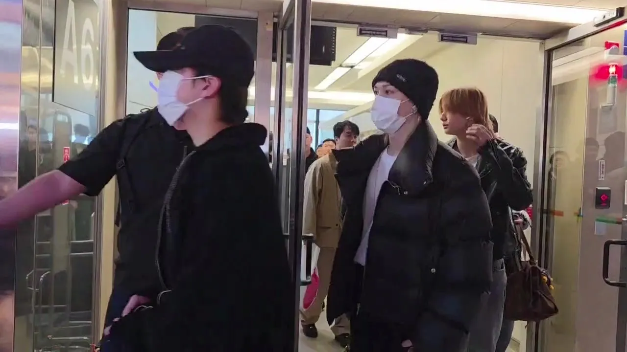 彰彬（左起）、Felix、鉉辰。桃園國際機場記者聯誼會提供