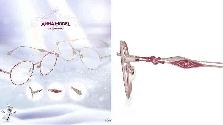 安娜款將艾倫戴爾王國的番紅花圖騰、施華洛世奇水晶融入設計。品牌提供