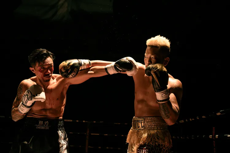 張繼聰拍攝《金童》拳擊賽場面。華映提供