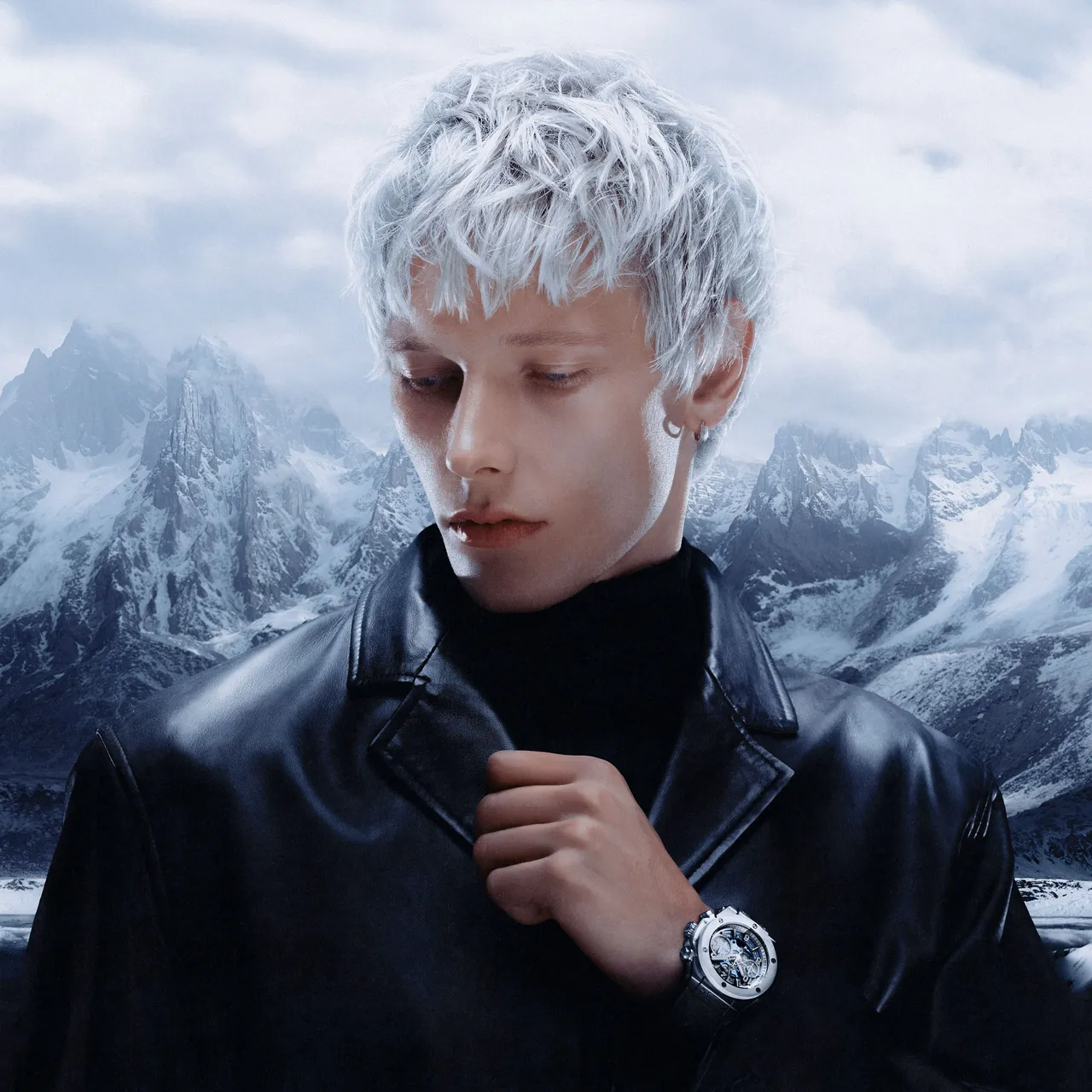 HUBLOT推出Big Bang Unico Winter冬季鈦金陶瓷計時碼錶。品牌提供