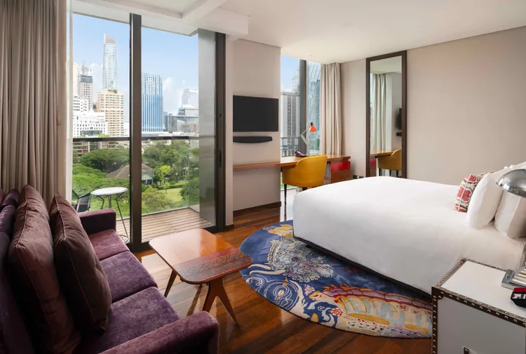 週年慶Lucky Stay住房專案最大獎是洲際集團曼谷無線路英迪格酒店三天兩夜住宿。業者提供