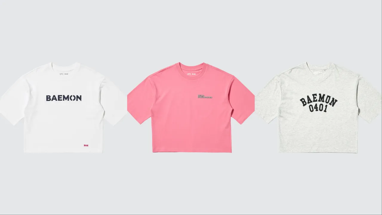 UNIQLO BABYMONSTER UT印花T恤，各490元。品牌提供