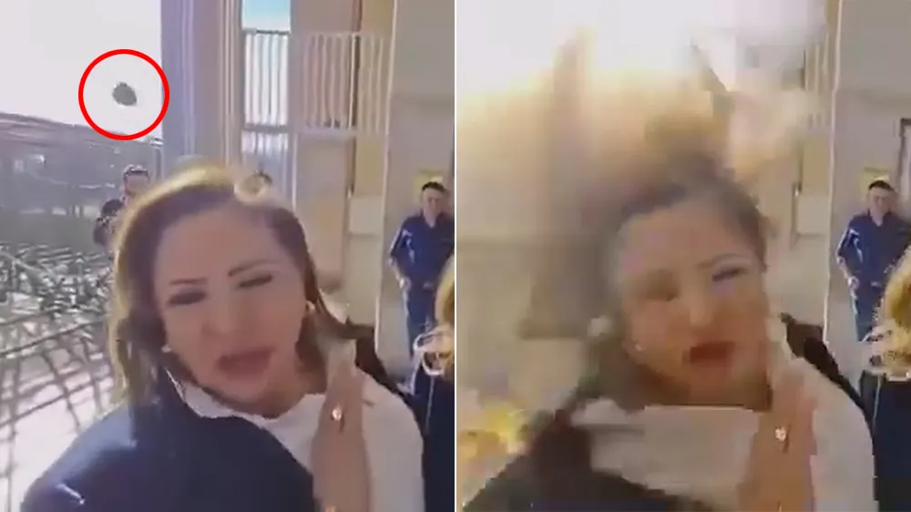 惊人影片｜国会大厦外「爆裂物炸头」　宏都拉斯反对派女议员负伤