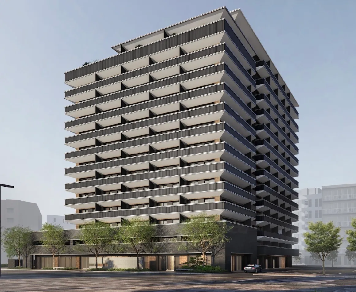 本莊三丁目公寓式酒店建築外觀。葉家銘攝