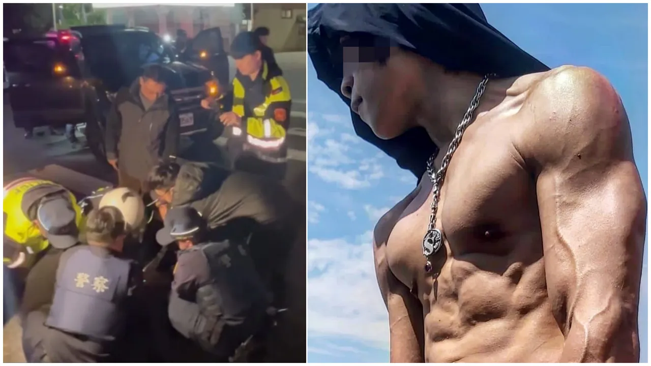 「猛男秀舞者」持双刀拦车挥砍　拒捕5警伤！警鸣枪搜出丧尸烟弹