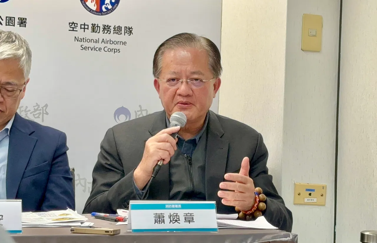 消防署長蕭煥章。邱筠媜攝