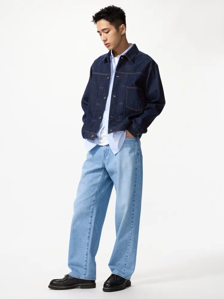 UNIQLO男裝寬版牛仔褲，1290元。品牌提供