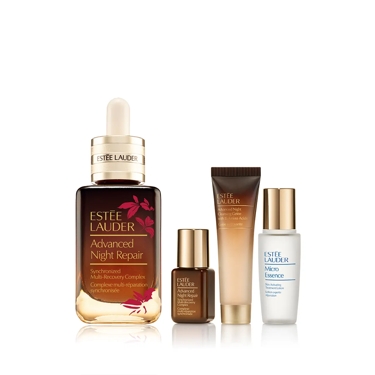 遠百嘉義Estée Lauder雅詩蘭黛馬上紅運小棕瓶修護組。遠百提供