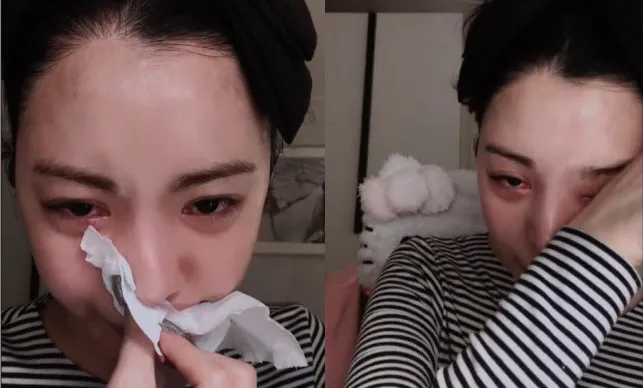 Lizzy直播中吐露「活著也行，不活著也無所謂」，粉絲擔心她做傻事。翻攝Lizzy IG