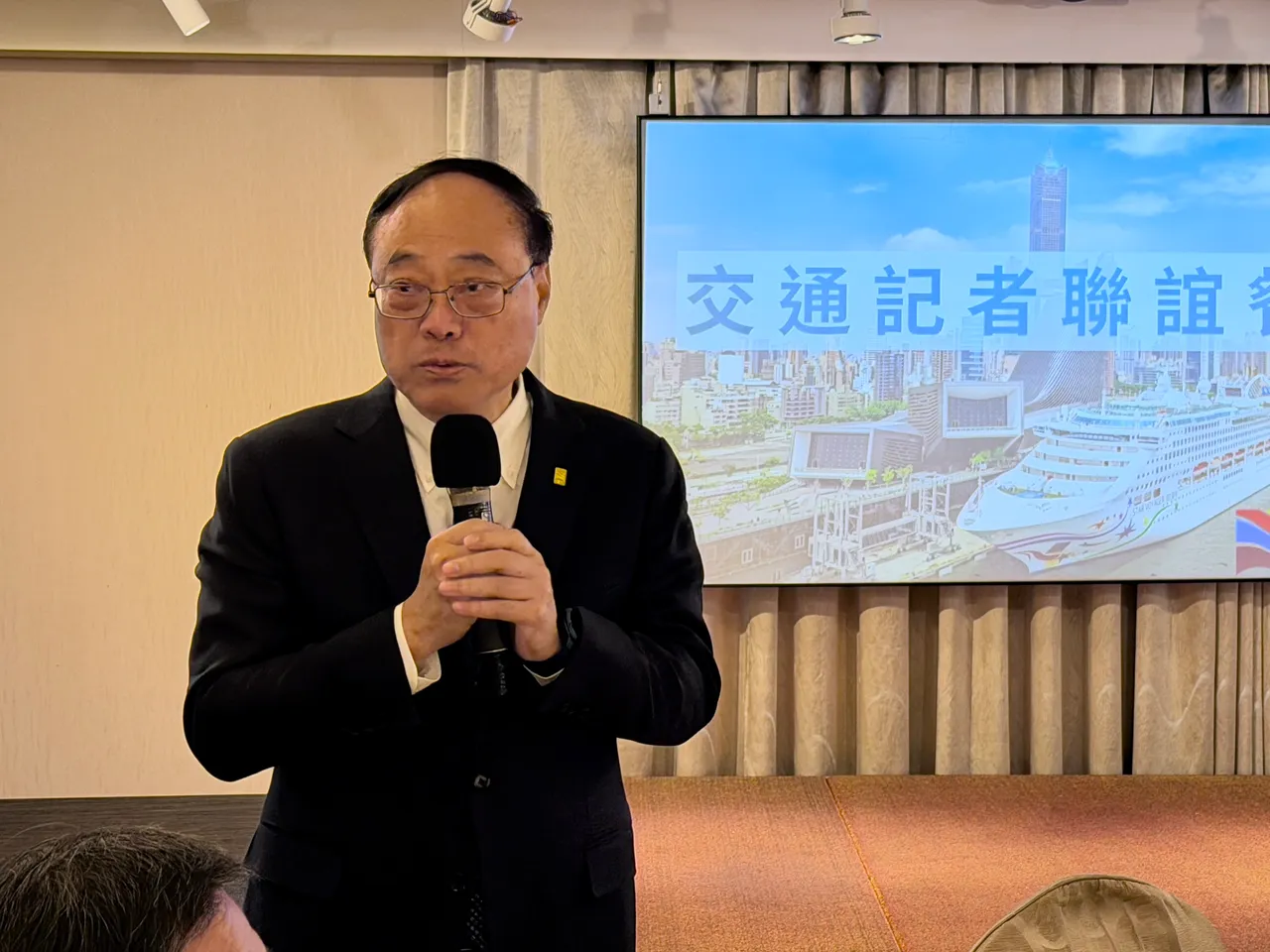 港務公司董事長周永暉出席發布會活動。莊偉祺攝