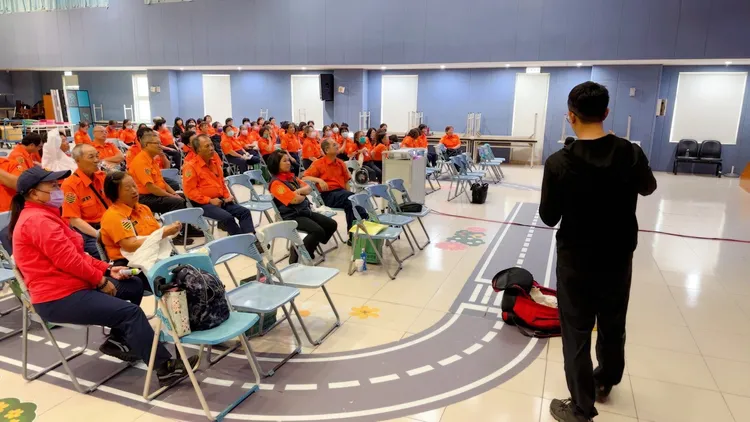 桃園市落實義交常年訓練，提升協勤知能。翻攝畫面