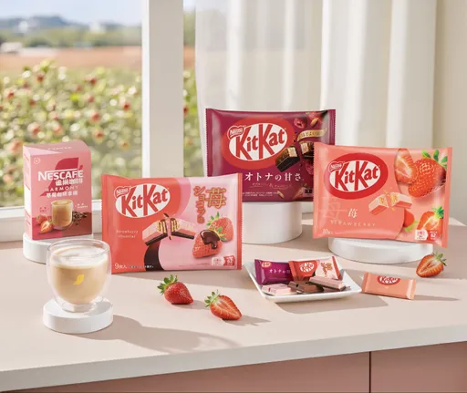 不用搭飛機就能吃到！日本高人氣KitKat草莓威化系列直飛登台