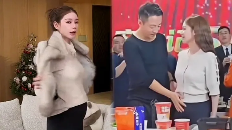 汪小菲和馬筱梅日前出席餐廳5周年慶活動，他頻頻摸老婆的孕肚。翻攝鈷嚕球微博