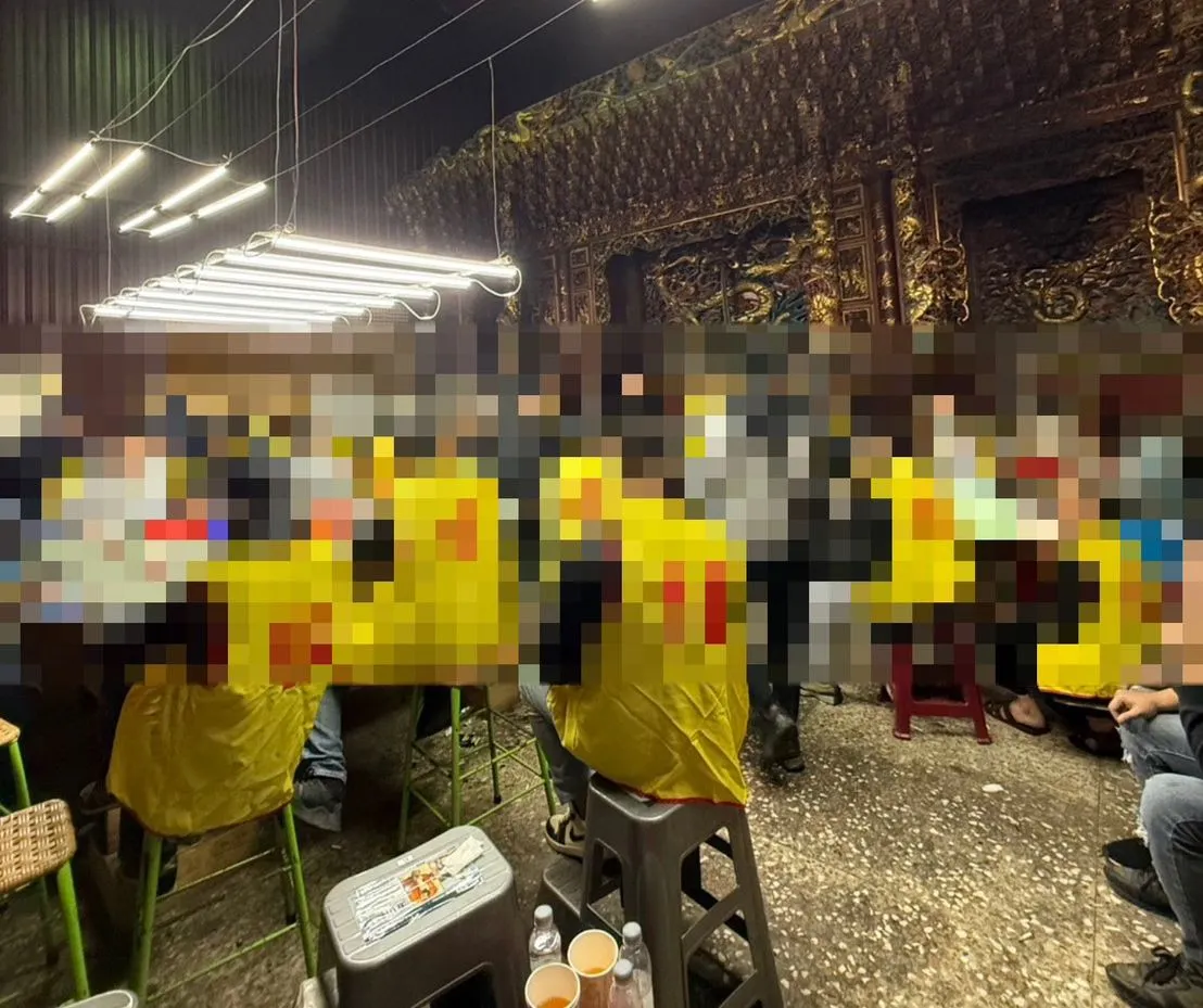 警方破獲賭場。大溪警分局提供