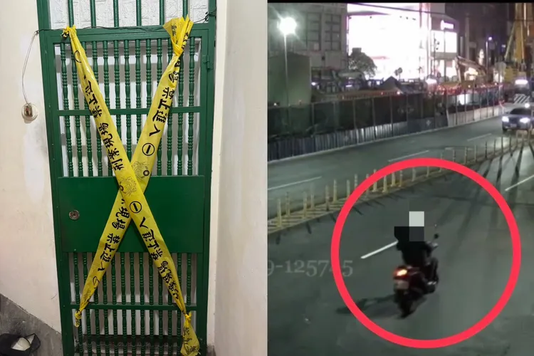 案發後廖嫌騎機車到三重市區後，轉乘計程車往他地逃逸，途中還多次變裝掩人耳目，不過身揹兩個包包太過顯目，被巡邏警員逮個正著。翻攝畫面