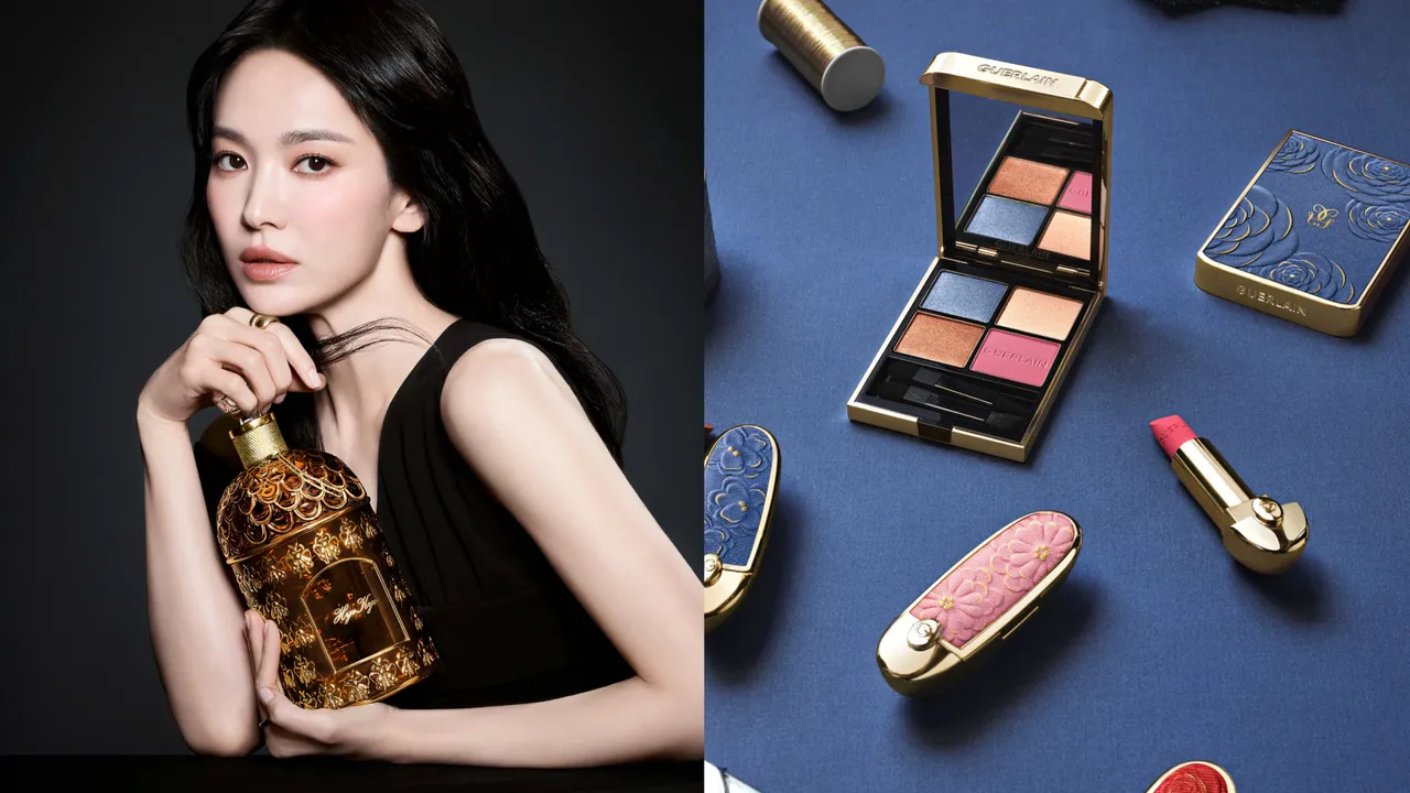 宋慧喬（左圖）新年「升官」成為嬌蘭全球品牌大使，品牌也在2026年春季推出「BLOOMING DENIM 緹花丹寧」限定系列彩妝。品牌提供