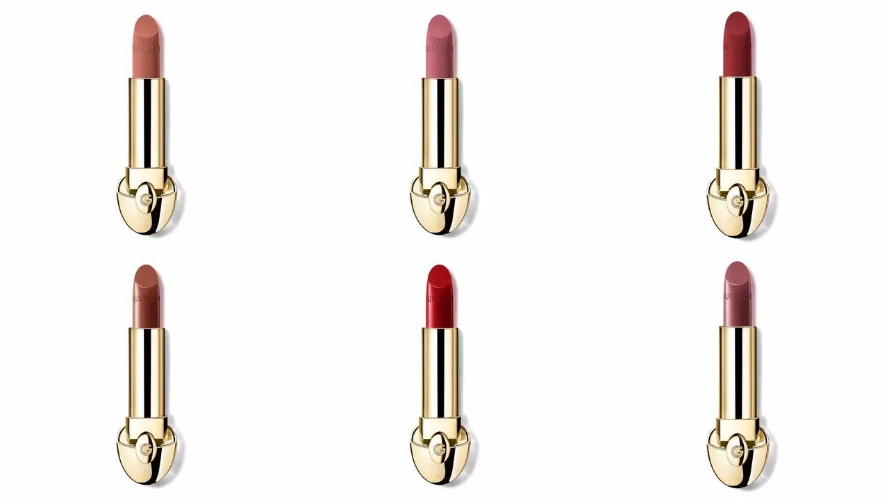 Rouge G紅寶之吻高訂唇膏，絲絨唇膏#303、#962、#205；緞光唇膏#12、#345、#759，各1450元。品牌提供