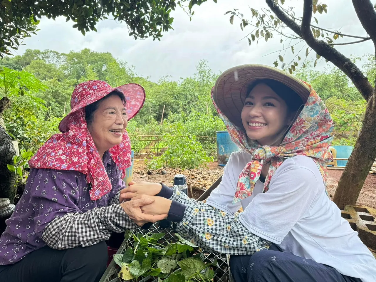 王滿嬌（左）前年才和曾智希在八點檔演祖孫。翻攝自王滿嬌臉書