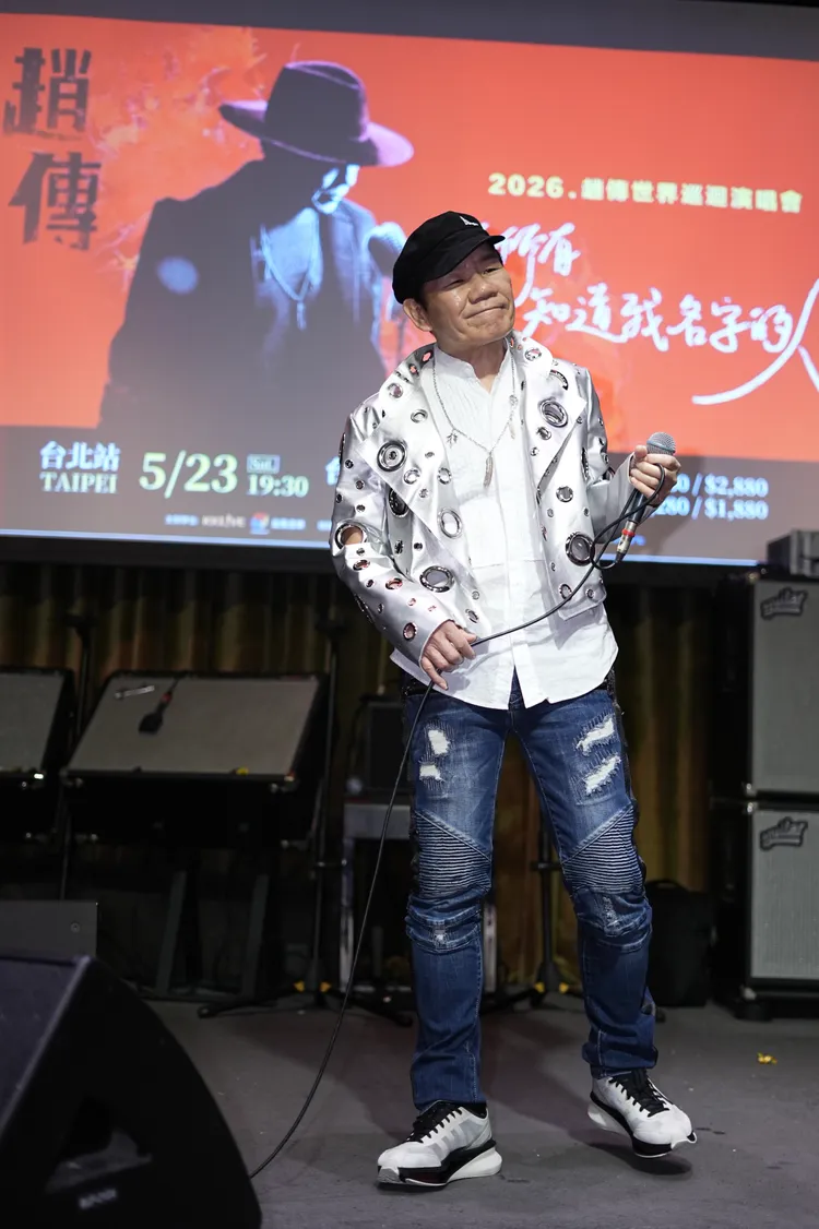 趙傳5月23日將在北流開唱。彭欣偉攝