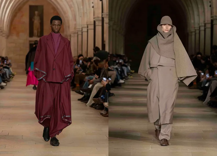 IM MEN 2026/27秋冬SELVEDGE WOOL系列（左）、FRONT BACK系列（右）。品牌提供