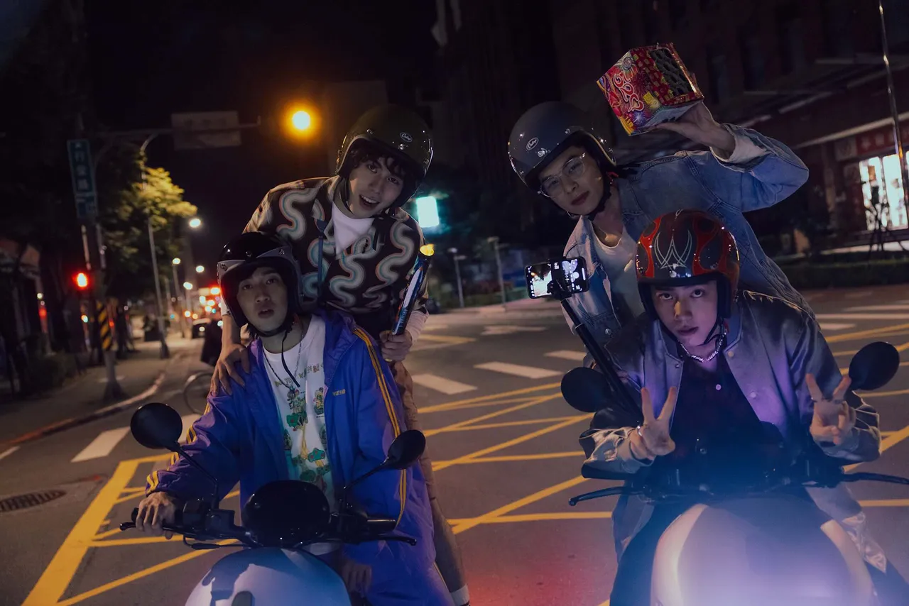 百萬網紅男團婁峻碩、蔡凡熙、詹懷雲、楊懿軒。Netflix提供