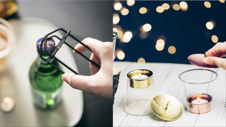 家飾品牌KANARI則推出房屋線條的開瓶器、能夠兩用的永恆燭台。品牌提供