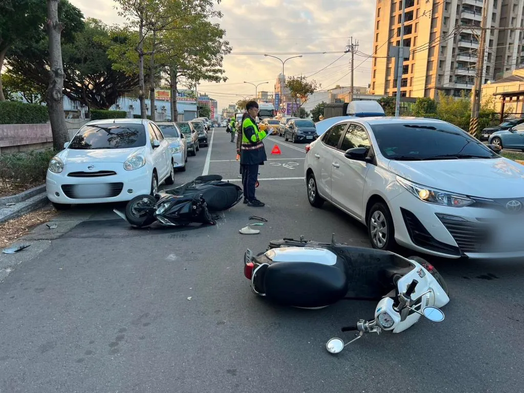 事故发生在竹南镇新南国小旁。民众提供