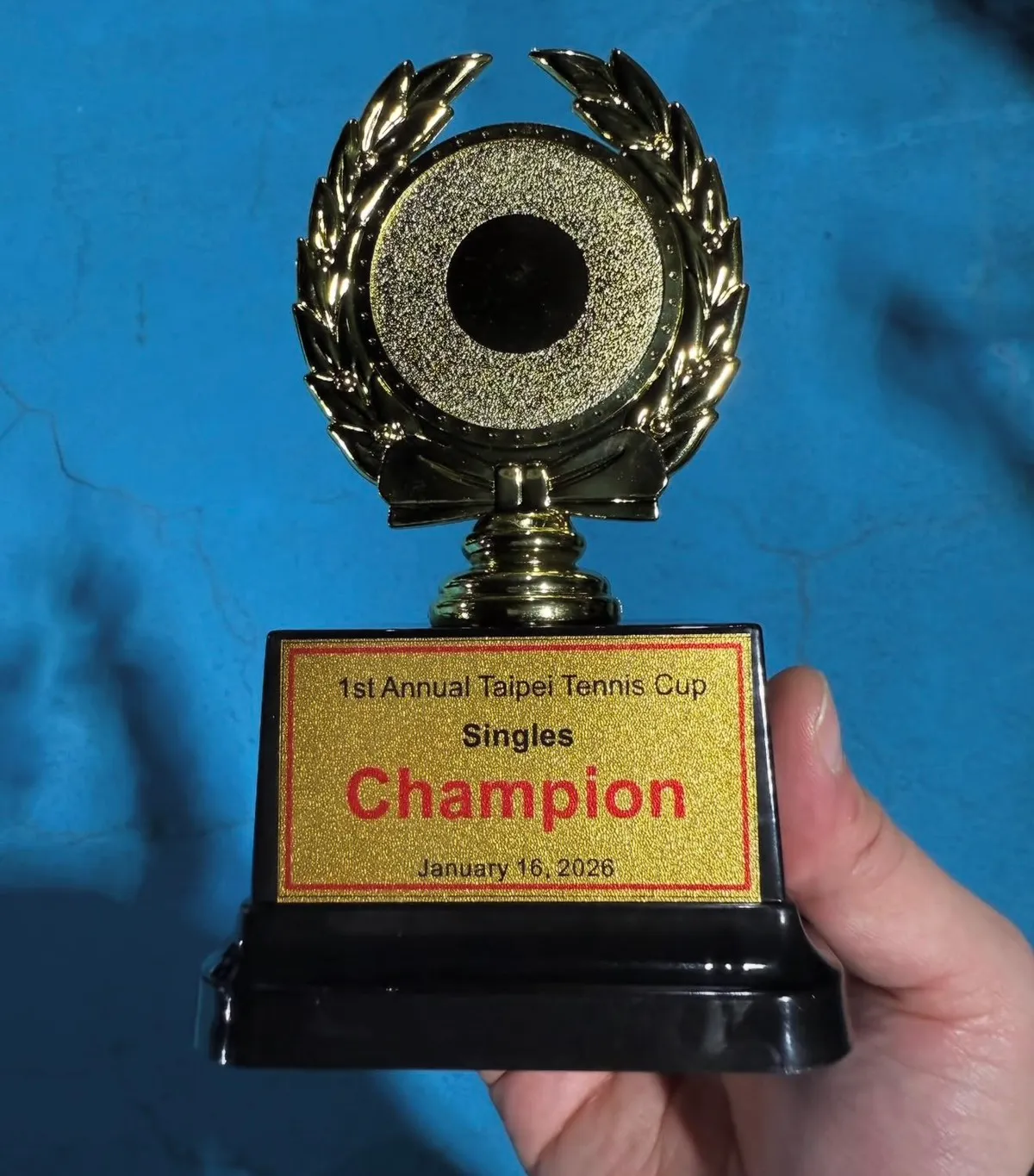 潘瑋柏的獎盃。翻攝潘瑋柏IG