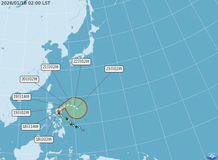 氣象署指出，洛鞍颱風因路徑出現迴轉，目前仍位於菲律賓東方海面，對臺灣無直接影響。中央氣象署