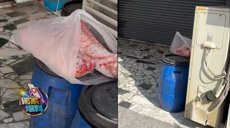店家大約傍晚4時營業，民眾發現下午2時許肉品就會送來，一直在外面放到開門。投訴人提供