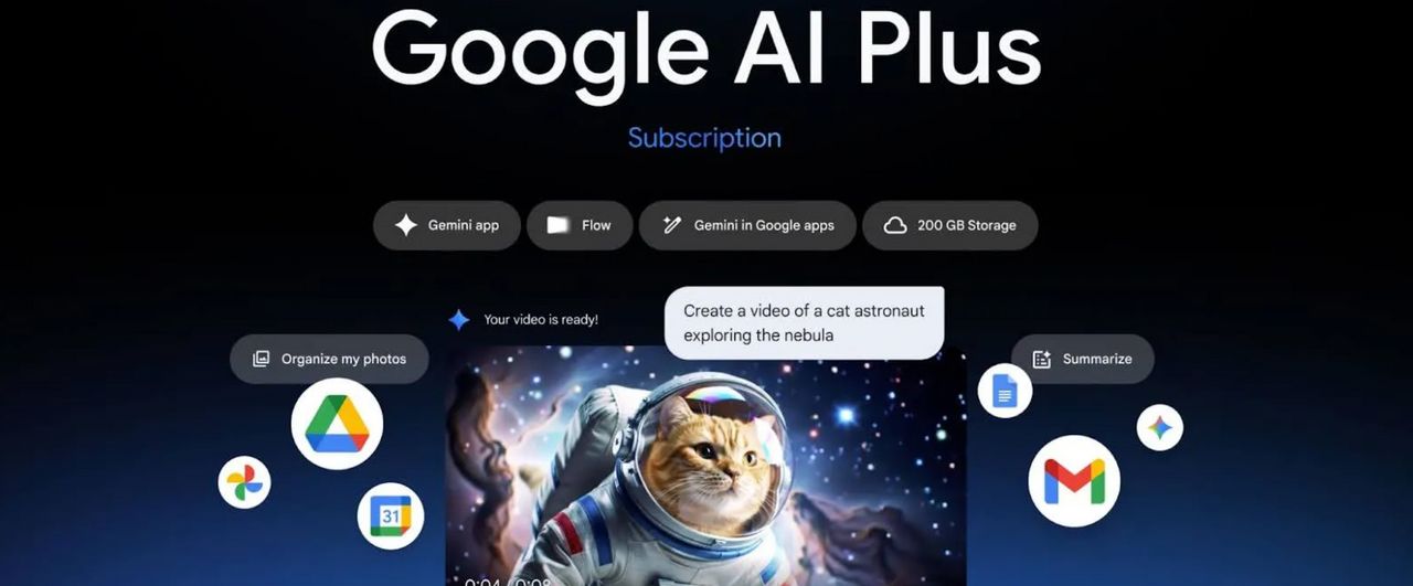 Google AI Plus在台上線 月付260元解鎖Gemini 3 Pro與AI影片生成