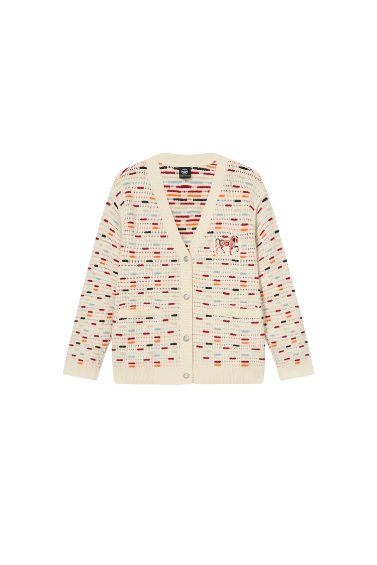 PALLADIUM馬年限定圖騰彩繡開襟針織衫，2990元。品牌提供