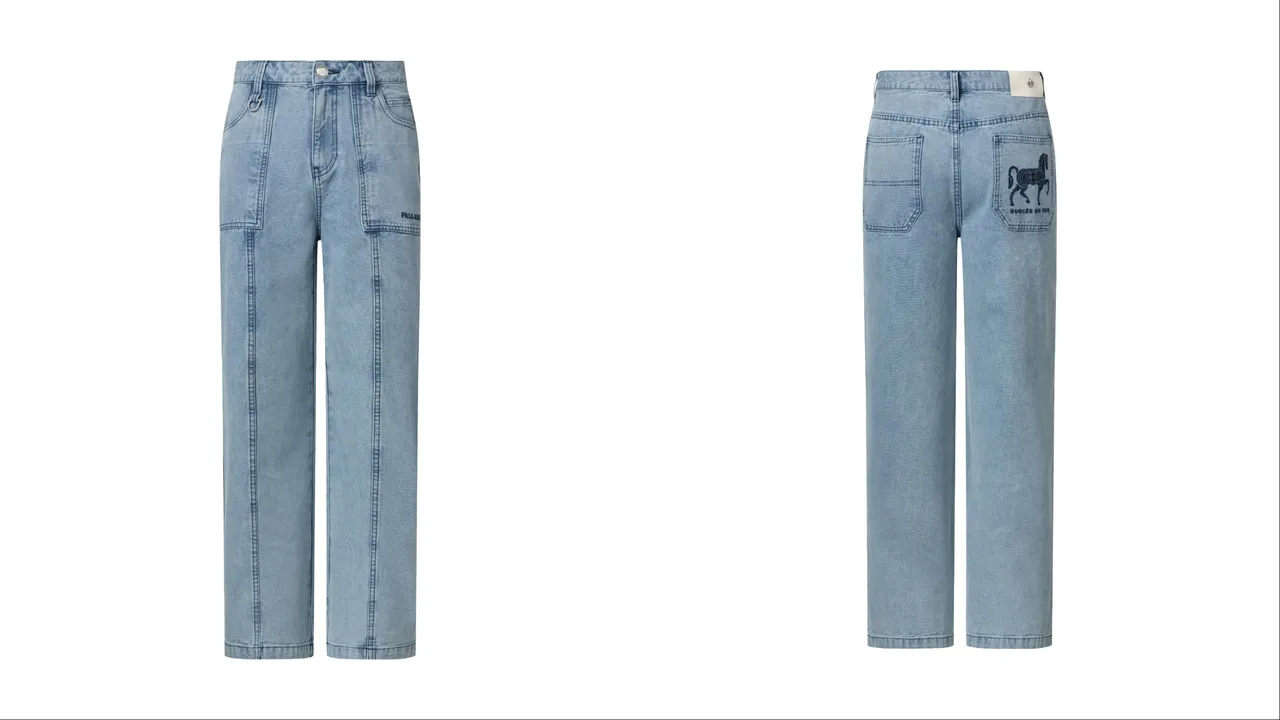 PALLADIUM馬年限定圖騰牛仔長褲，3590元。品牌提供