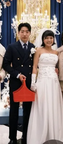 新人十分登對。翻攝黃沐妍IG