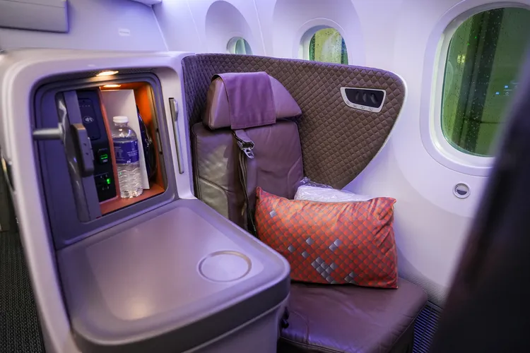 新航使用787夢幻客機執飛「新加坡-可倫坡」。田欣雲攝