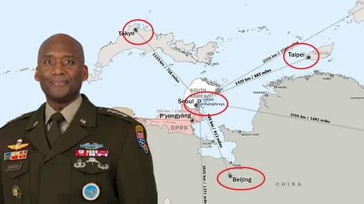 超重要战略地图！驻韩美军司令下令　扩大行动范围应对「台湾有事」