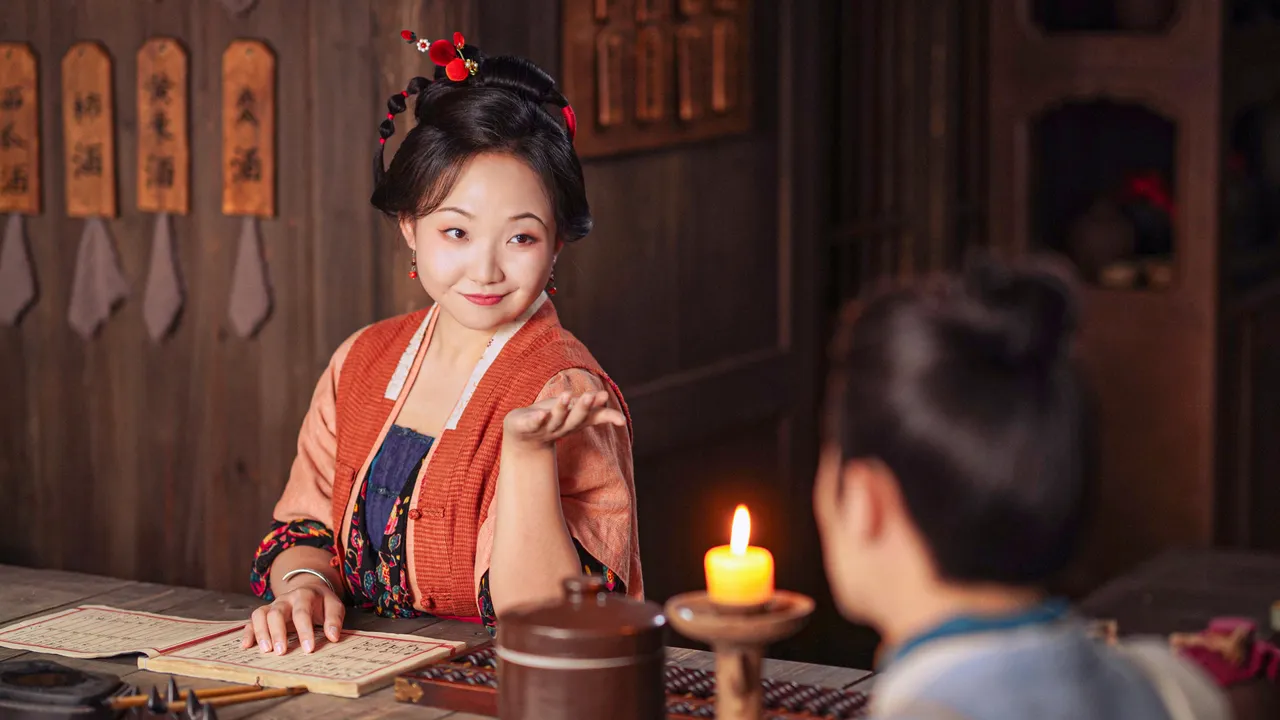 李嘉琦飾演客棧女掌櫃「艾四喜」。愛爾達電視提供